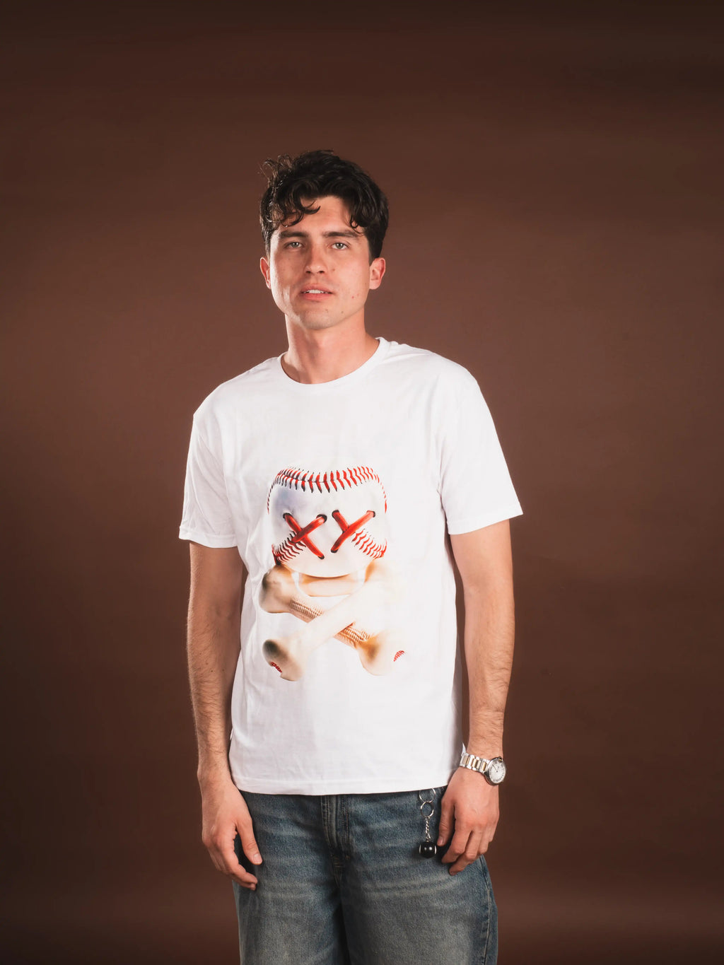 PLAYERA BASEBALL SKULL
