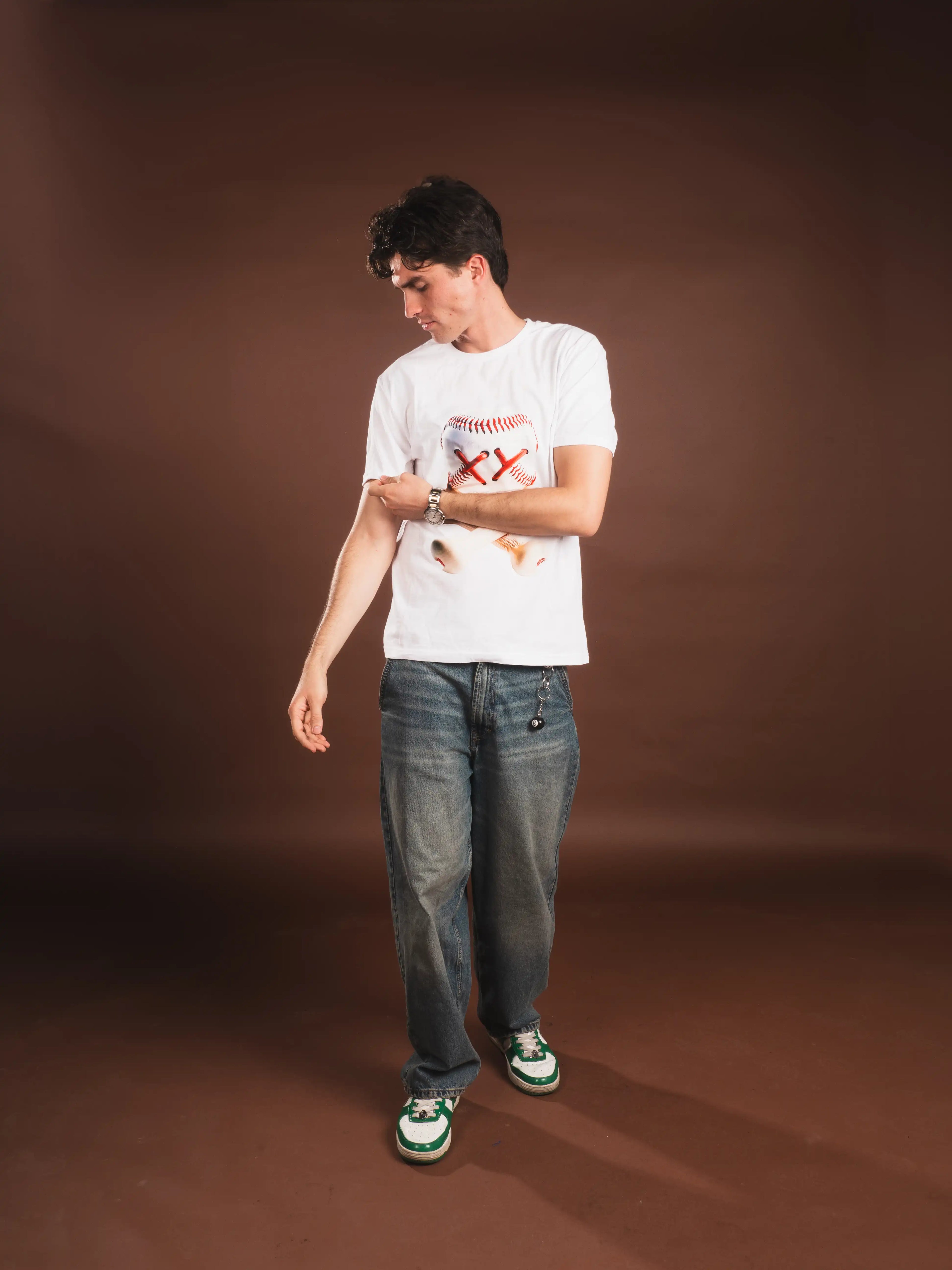 PLAYERA BASEBALL SKULL