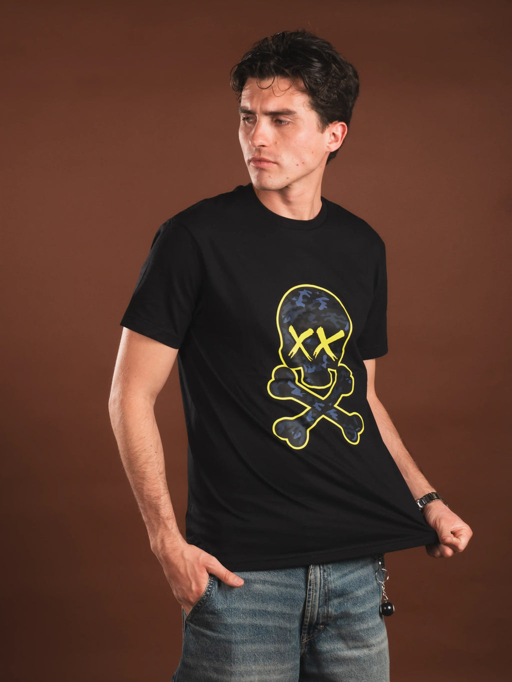 PLAYERA MILITARY SKULL
